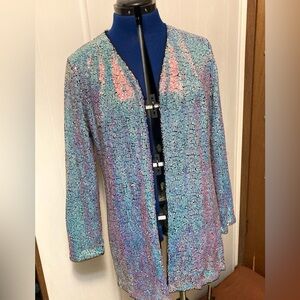 KANCY KOLE Sequin Cardigan